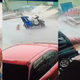 Illustration for article titled Moped Man Takes Typhoon Debris Straight To The Faceem/em